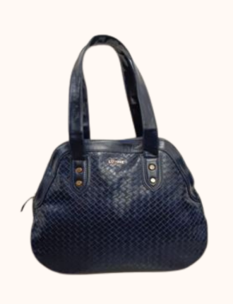 PU Leather Hand Bag Blue