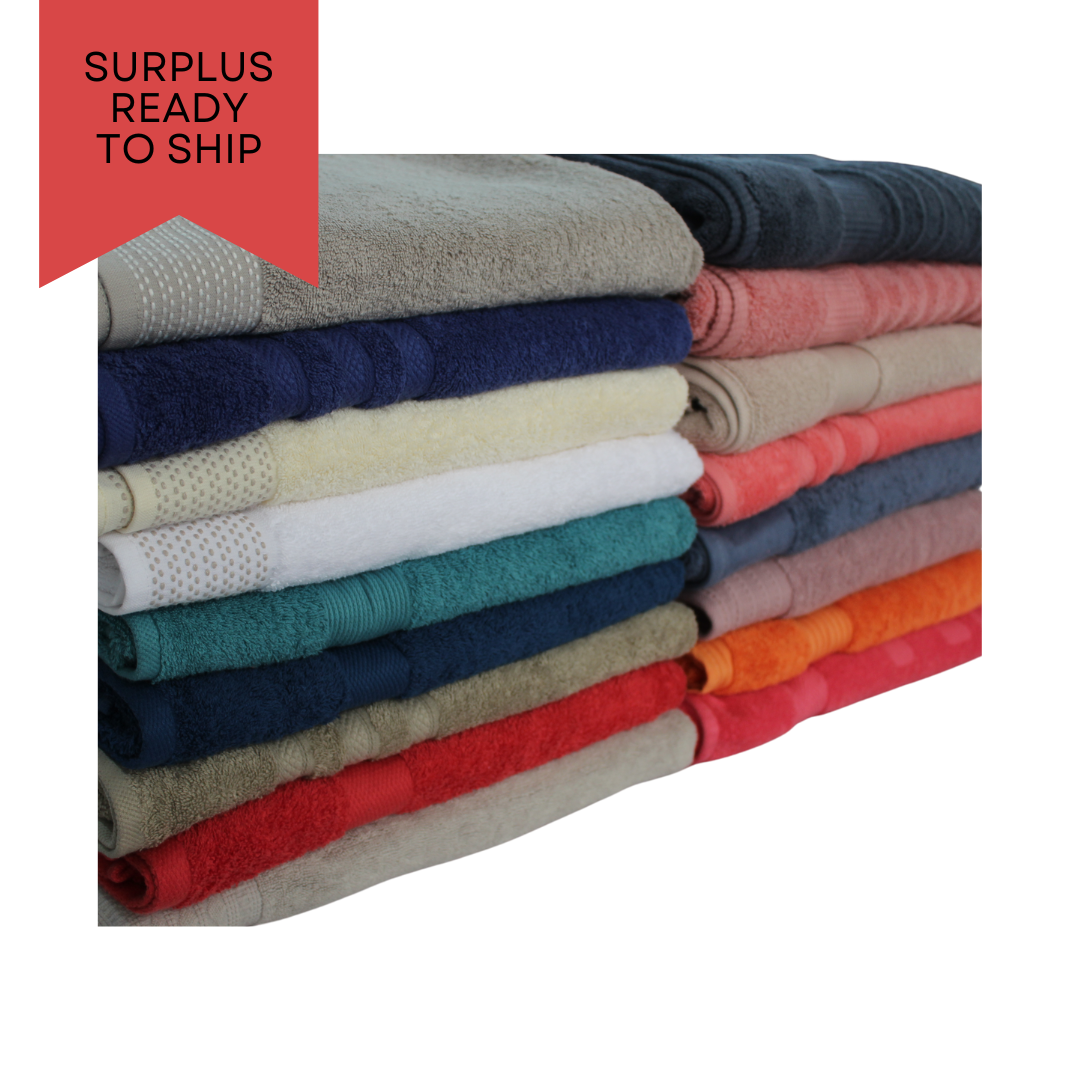 Surplus Large Bath Towels 100% Cotton USA Market