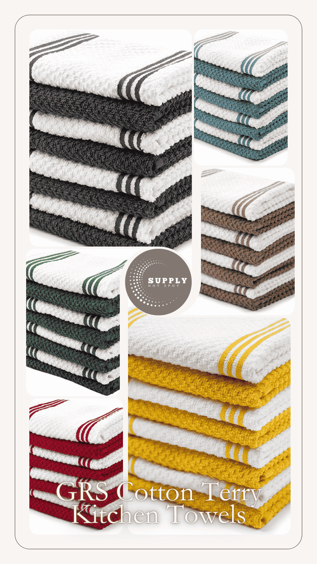 Kitchen Towels 15"x 25" | 350GSM  | Kitchen Hand Towels Set