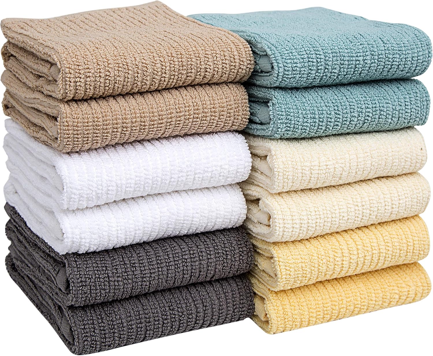 340 GSM Ribbed Premium Bar Mop Towels Size 16"x19"