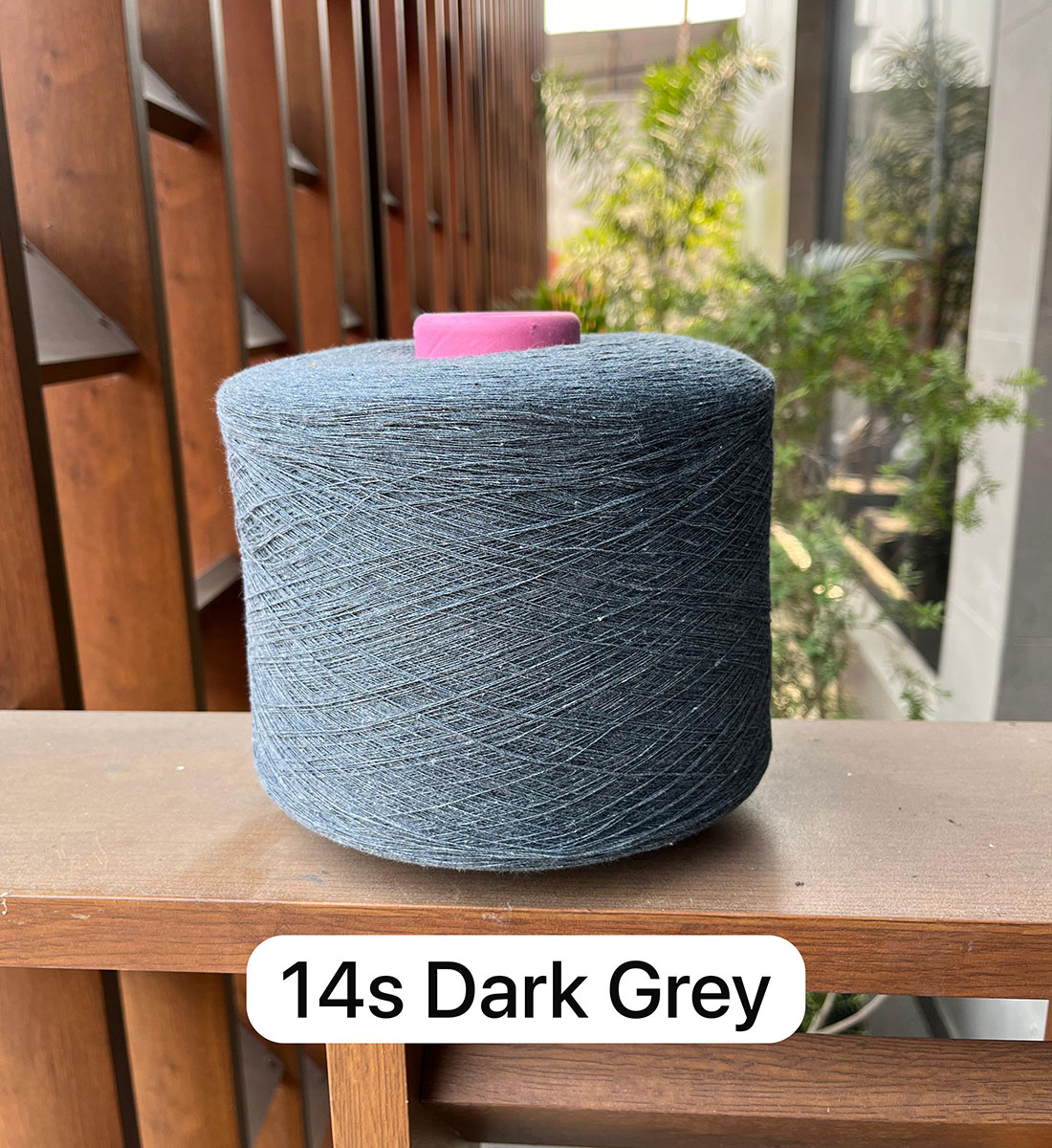 20 Single Count, GSR Certified Recycled Yarn, Grey Color